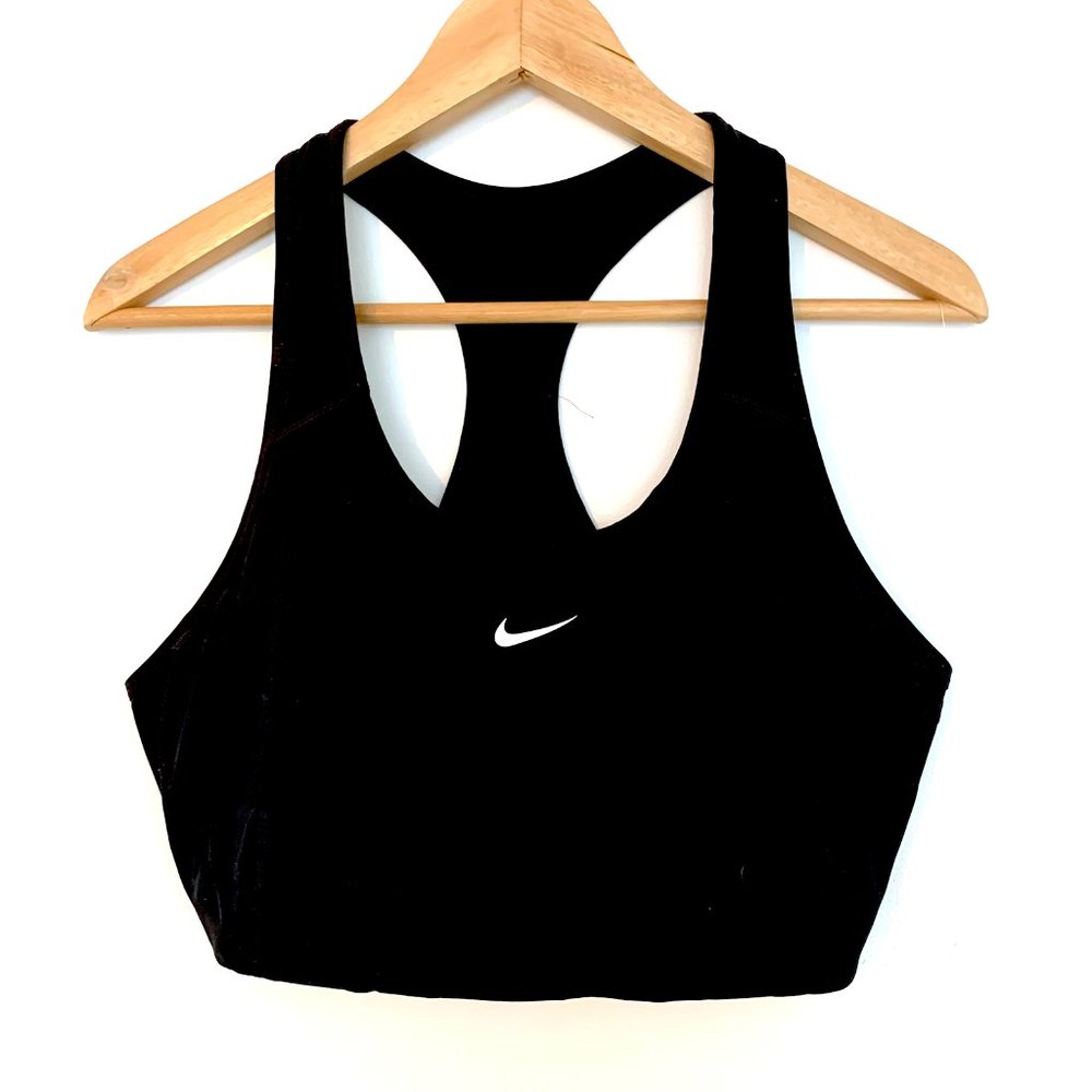 Black Classic Nike Sports Bra - well worn - XL